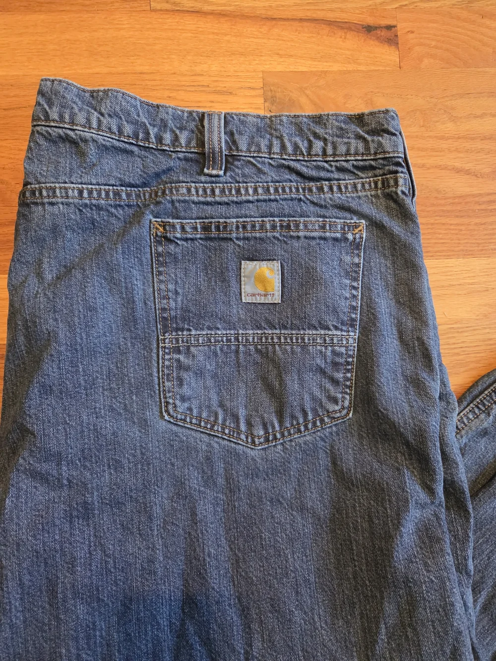Carhartt Jeans Flannel Lined Men’s 48x30 Blue Relaxed Fit Denim Workwear